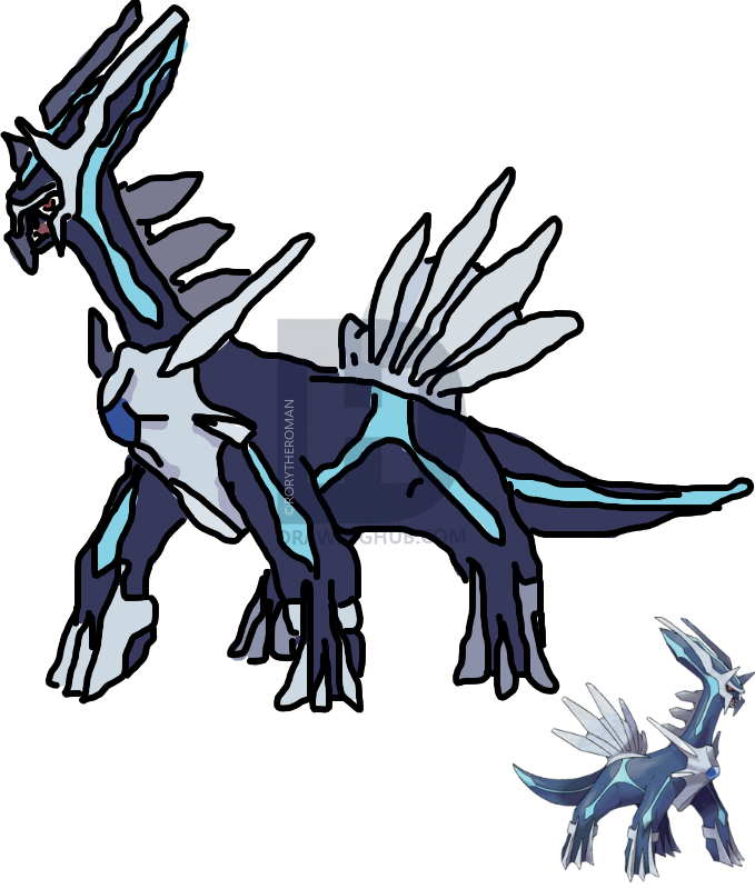 679x800 Dialga, Lord Or Time Drawing