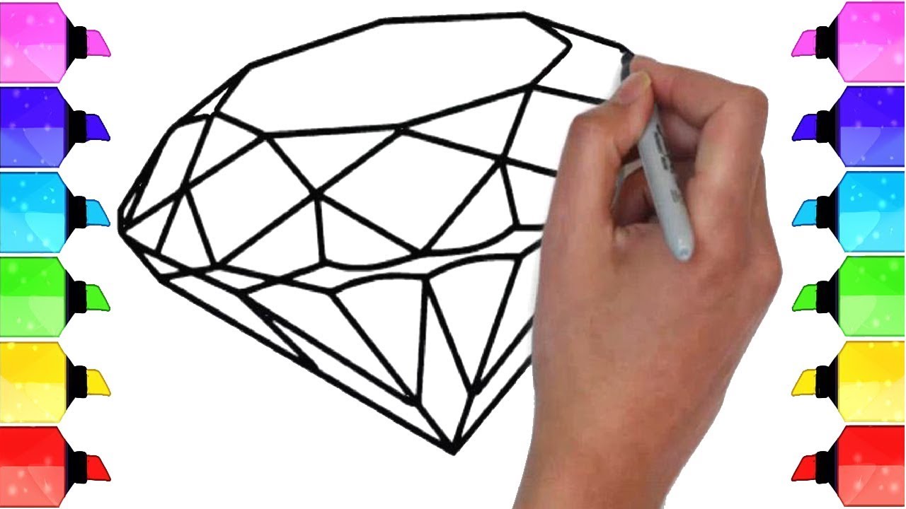 1280x720 How To Draw Diamond