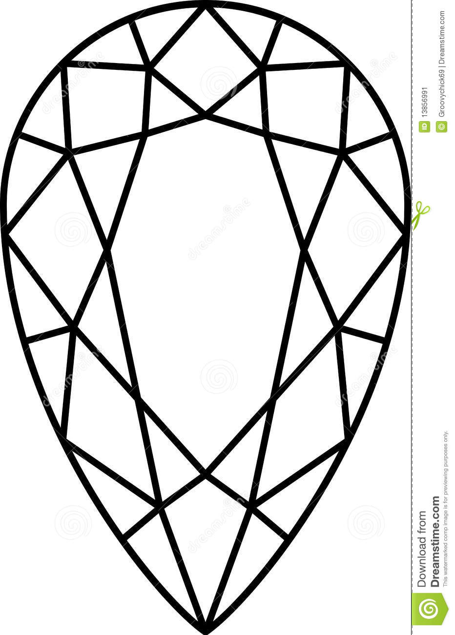 932x1300 Drawn Diamond Cartoon
