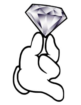 264x340 Emcee Dope Diamonds Diamant Hand Cartoon Draw Backgrounds Dope