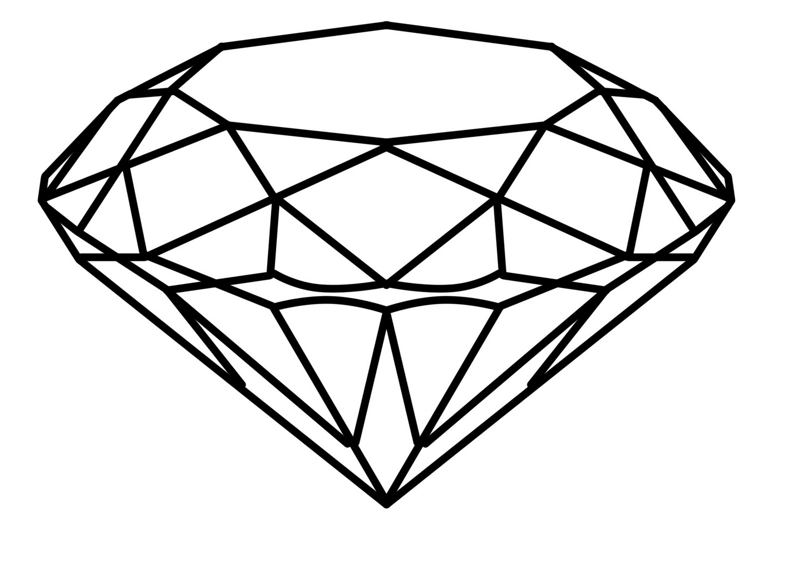 Diamond Cartoon Drawing 