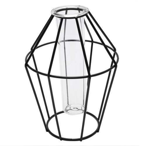 500x500 Vova Nordic Style Glass Iron Art Geometric Vase With Cuvette