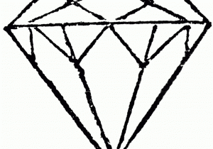 300x210 Simple Diamond Drawing How To Draw A Diamond Easy Drawing Step