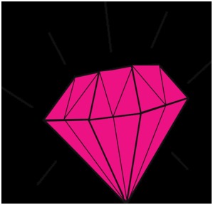 299x288 Diamond Clipart Free Beautiful Pink Diamond Drawing Mower Clipart