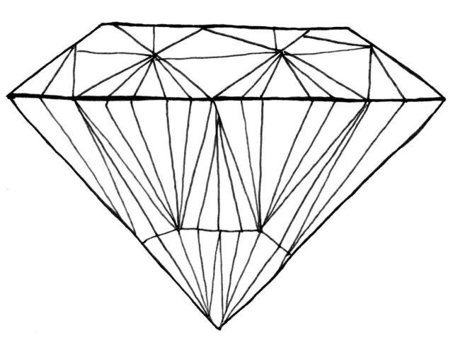 640x480 The Images Collection Of Doodle Easy Drawings Diamond Step