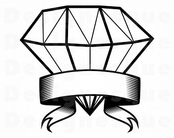 340x270 Diamond Vector Dxf Etsy