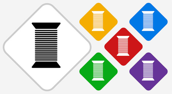 600x330 Yarn Color Diamond Vector Icon Art Print