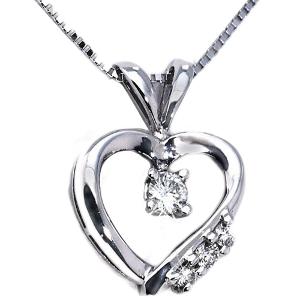 300x300 Facetzinspire Real Diamond Heart Pendant Silver Pendants