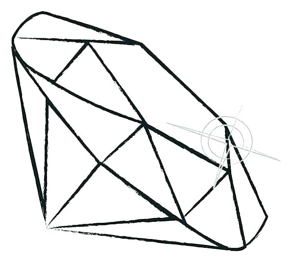 600x537 Drawn Diamond Line