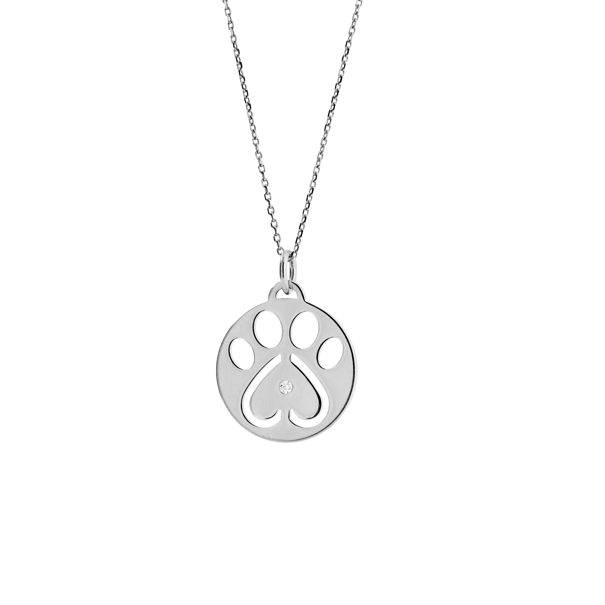 2000x2000 our cause for paws sterling silver paw charm with diamond pendant