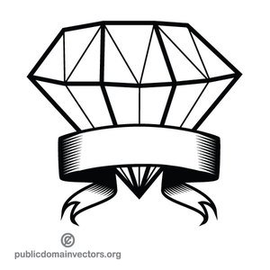 Diamond Outline Drawing