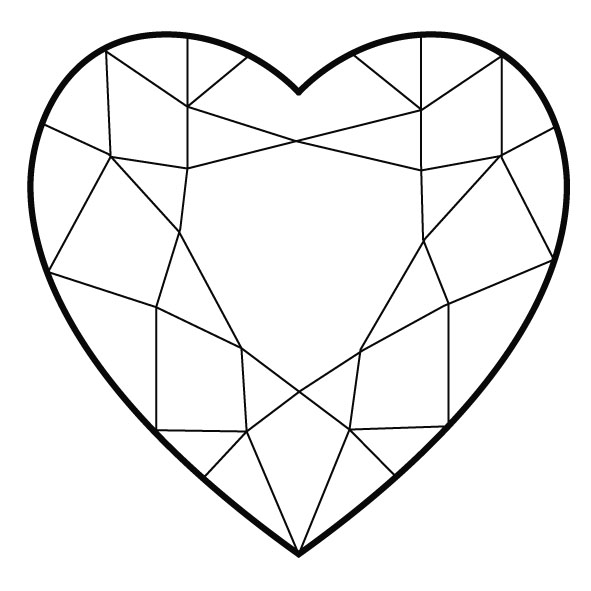 591x591 Diamond Gem Outline Clipart