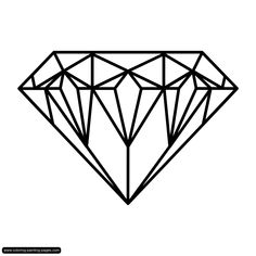 236x236 Collection Of 'diamond Drawing Template' Download More Than