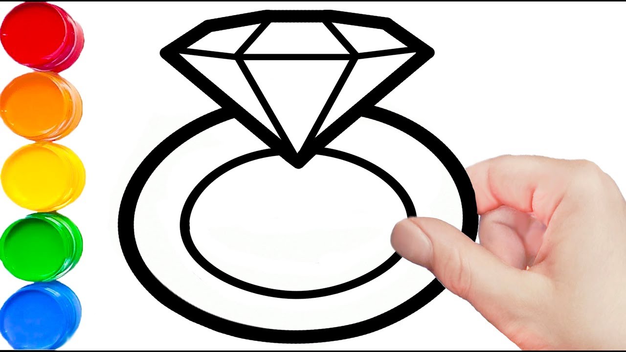 Diamond Ring Drawing | Free download on ClipArtMag