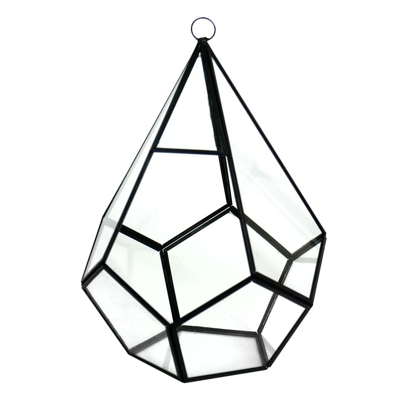 800x800 Hanging Terrarium Diamond Shape With Chain H