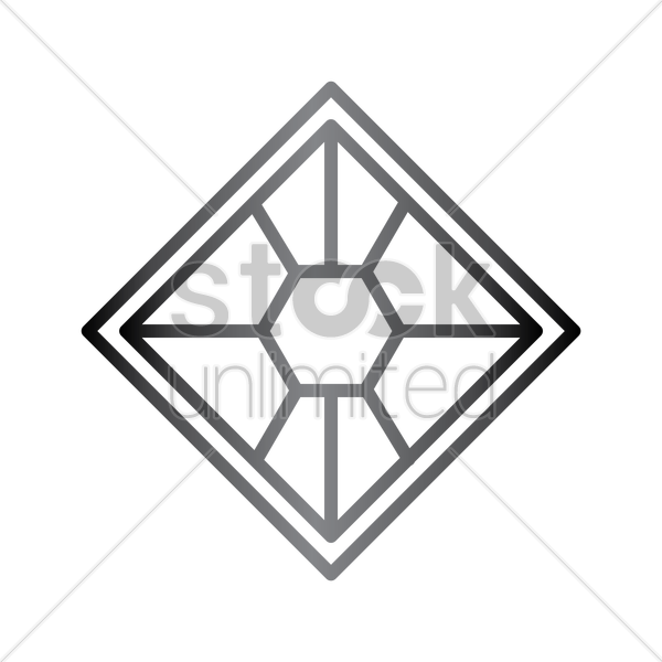 600x600 Square Diamond Shape Vector Image