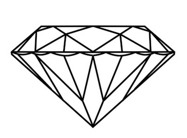 600x444 Beautiful Diamond Shape Coloring Pages Kids Play Color