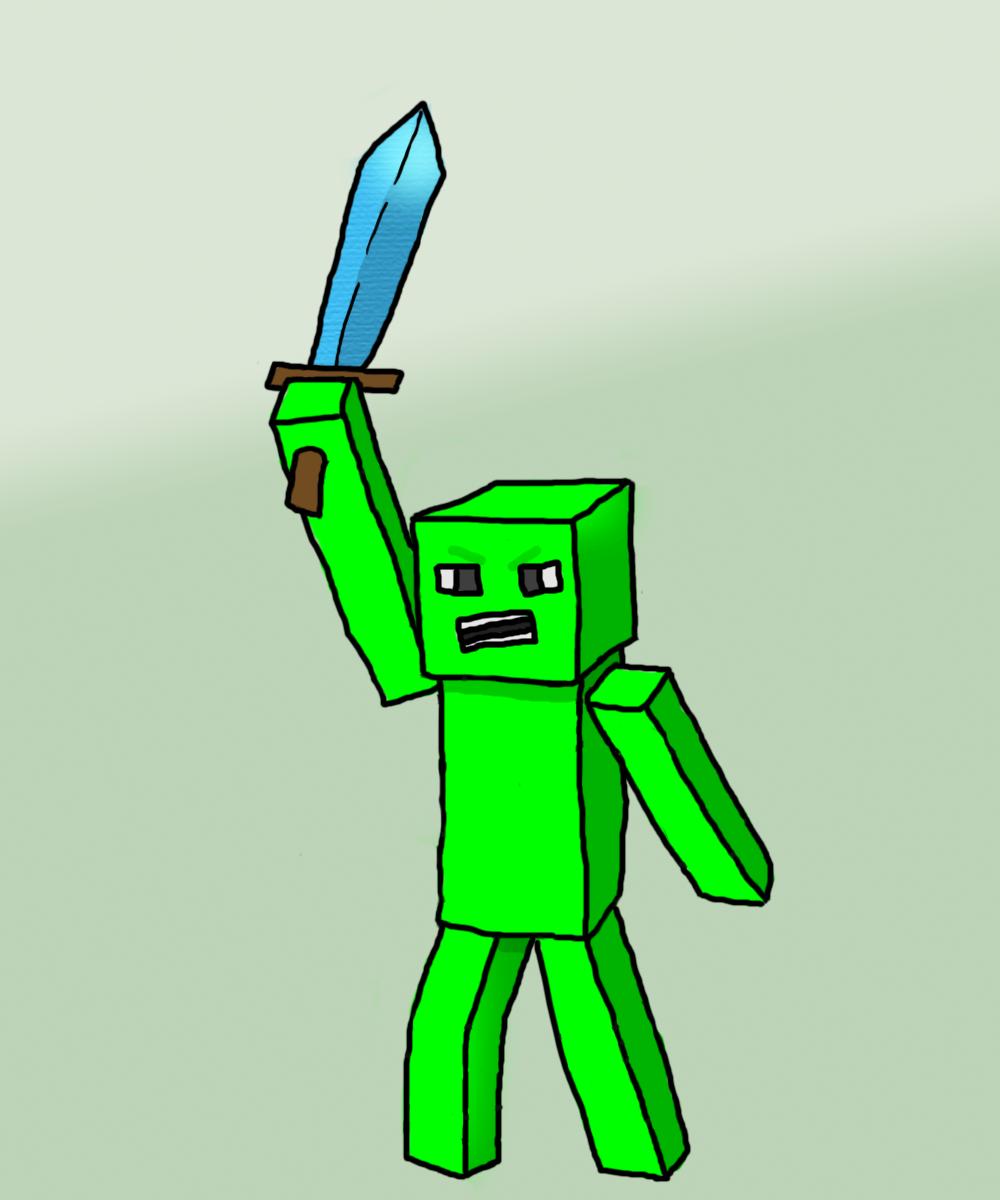 1000x1200 Minecraft Drawings Sword Minecraft Diamond Sword