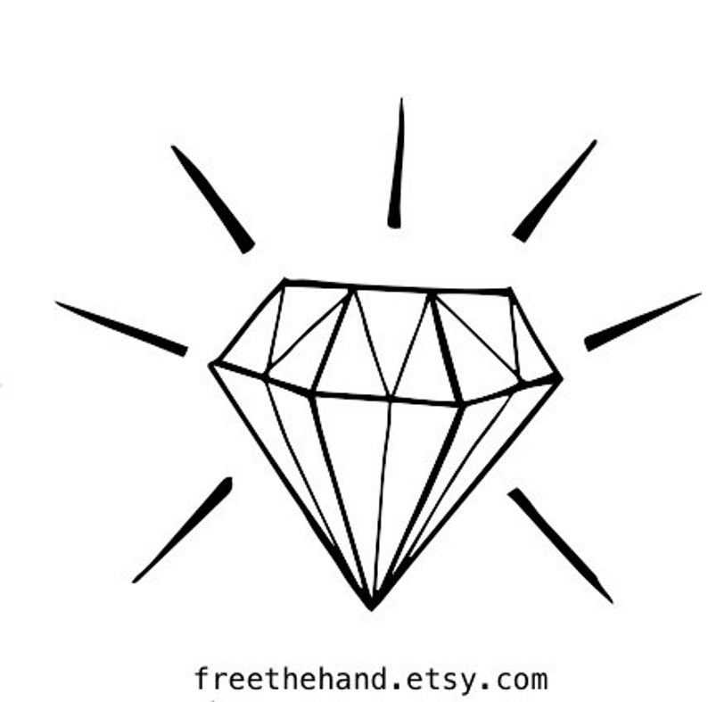 794x787 Small Diamond Temporary Tattoo Set Of Etsy