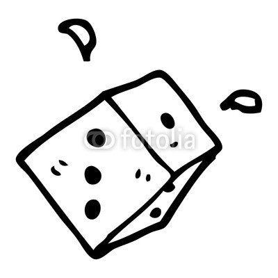 400x400 Line Drawing Cartoon Rolling Dice Buy Photos Ap Images