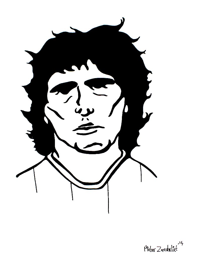 786x1024 Diego Armando Maradona, Drawing Of The Day