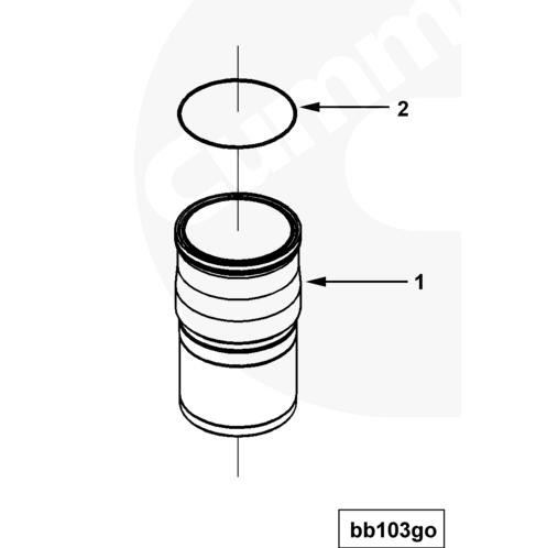 487x498 cummins diesel engine isx parts seal o ring for liner