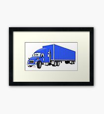 210x230 Big Rig Diesel Drawing Framed Prints Redbubble