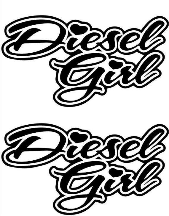 570x726 Diesel Girl Custom Cut Vinyl Decals Window Truck Stickers Etsy