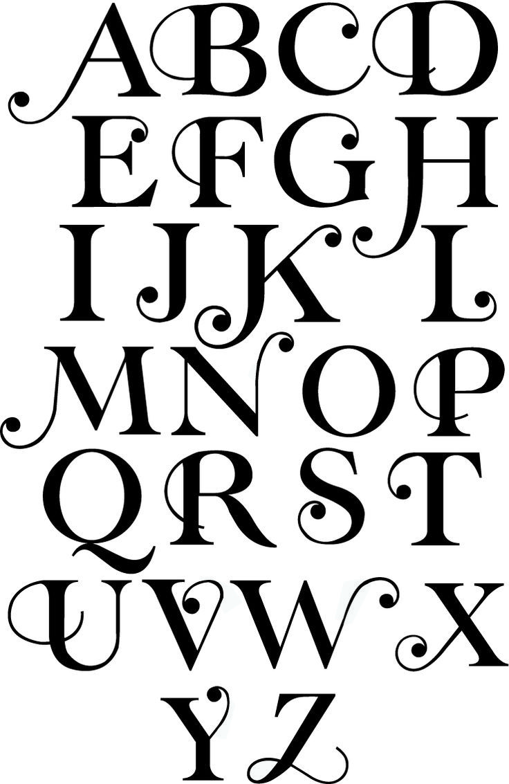 736x1133 Fancy Fonts A Z Letter Art Typography Design Hand