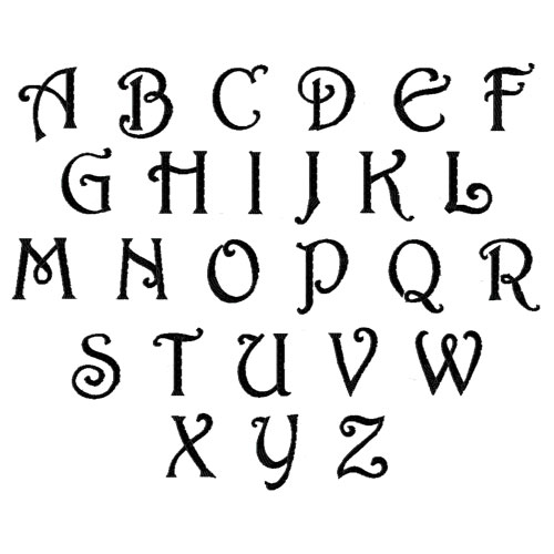 500x500 Lettering Styles