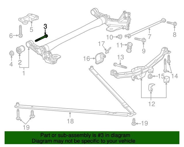 640x512 Differential Assembly Upper Bolt