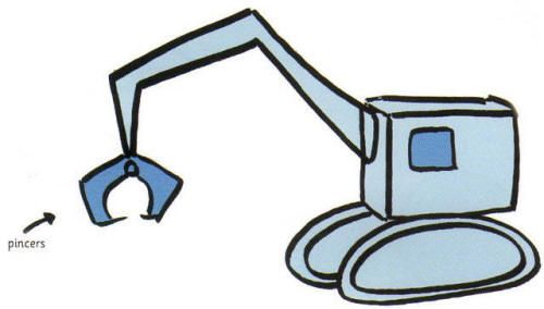 500x284 How To Draw A Digger Drawing Drawings, Easy Drawings, Easy