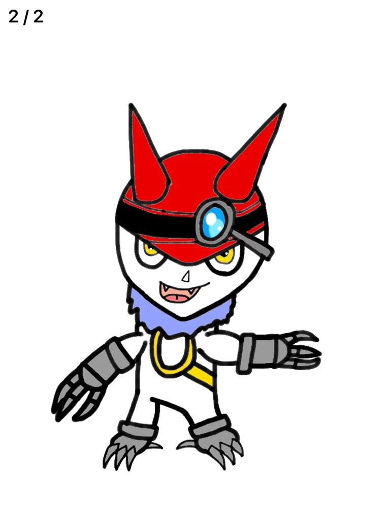 768x1024 Gatchmon Drawing! Digimon Amino