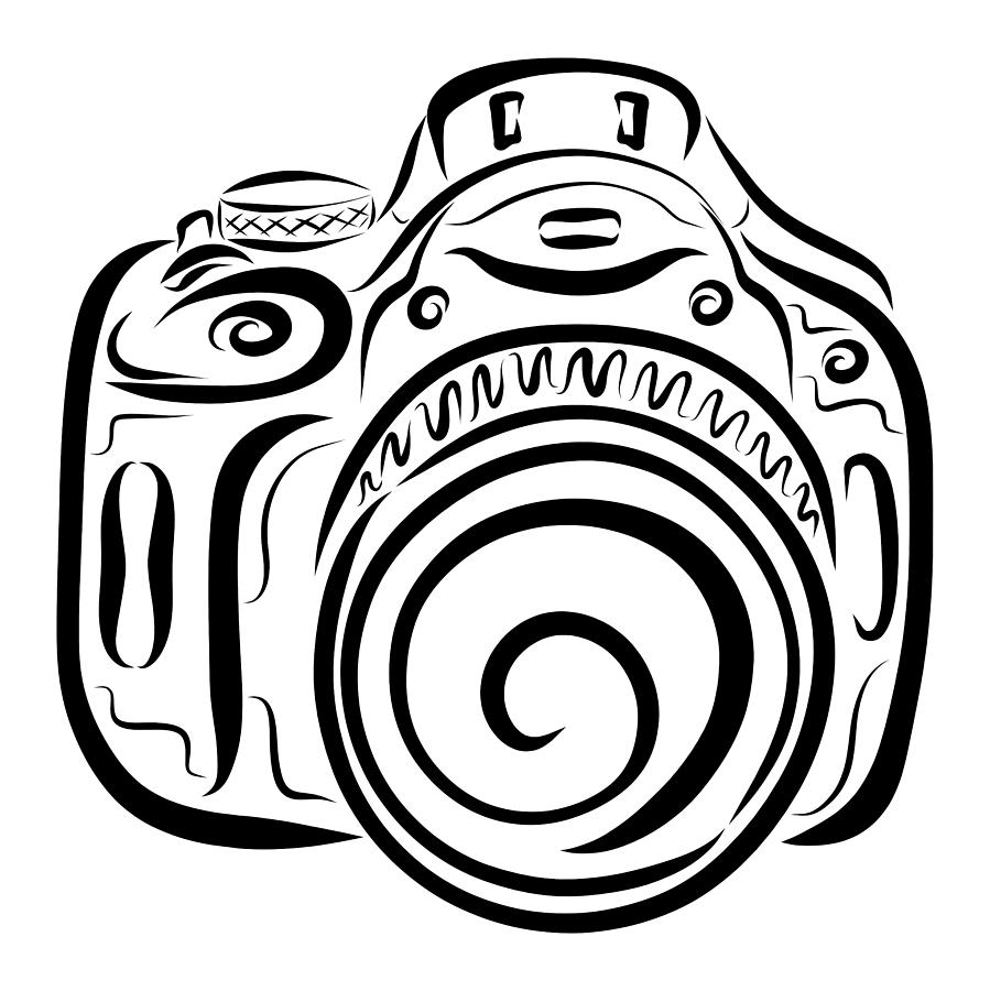 899x900 Digital Camera With A Large Lens, A Pattern