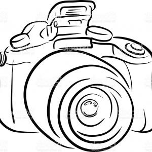 300x300 drawing of a digital slr camera vector soidergi
