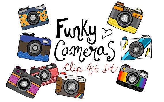 570x356 hand drawn fun funky camera clipart, camera clip art, hand drawn