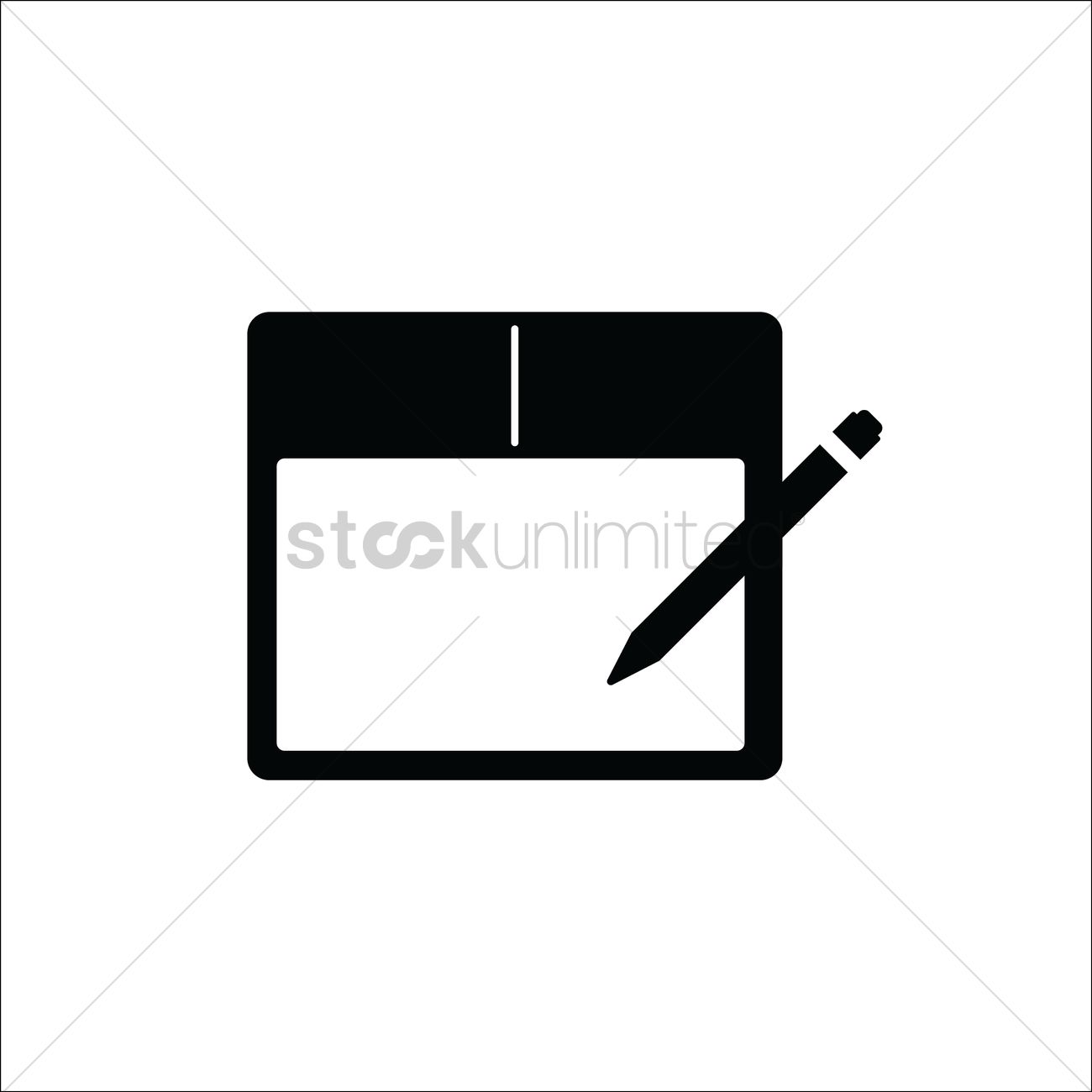 1300x1300 Digital Drawing Tablet Vector Image
