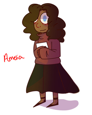 320x400 Here's A Digital Drawing Of Amelia!! Any Questions About Her Feel