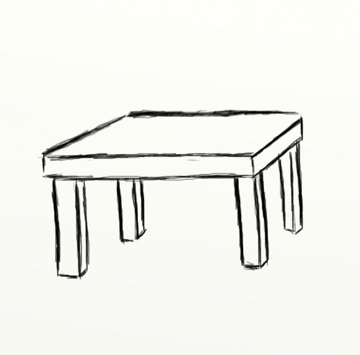 Dining Table Drawing | Free download on ClipArtMag
