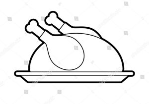 300x210 turkey dinner drawing how to draw a roast turkey dinner easy