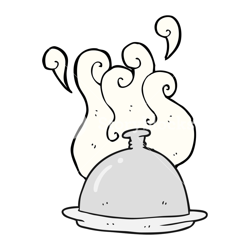 1000x1000 Freehand Drawn Cartoon Dinner Service Royalty Free Stock Image