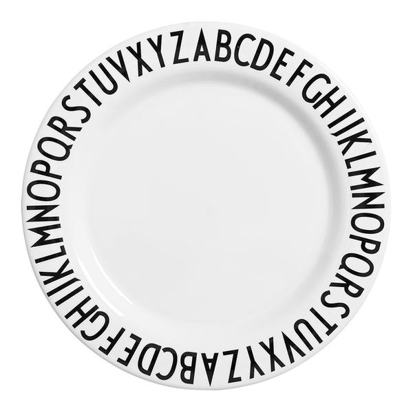 600x600 Design Letters Aj Vintage Abc Melamine Dinner Plate