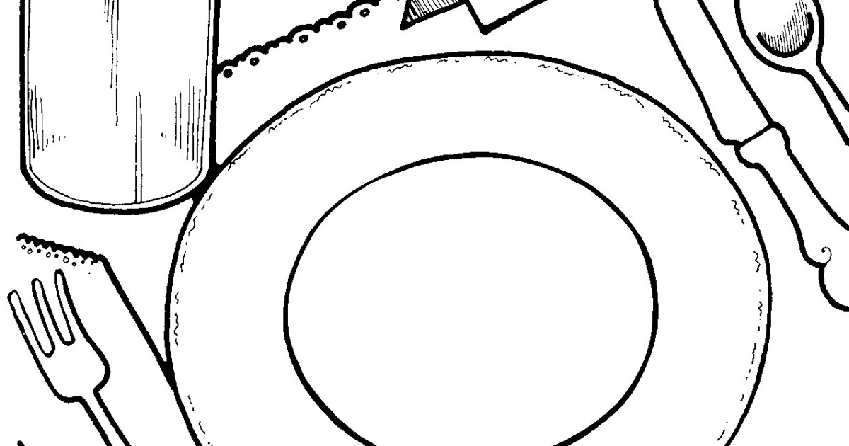 1200x630 Dinner Plate Clipart