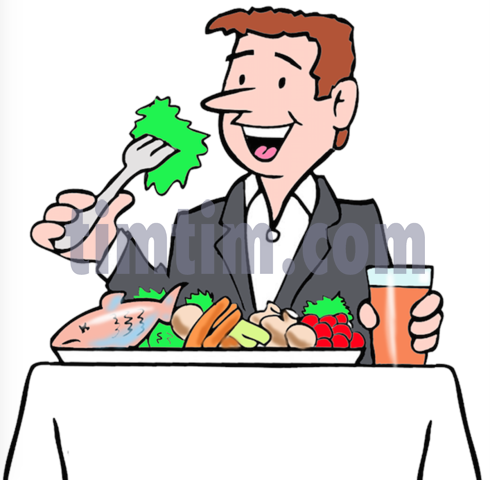 490x480 Free Drawing Of A Fish Dinner From The Category Cooking Food