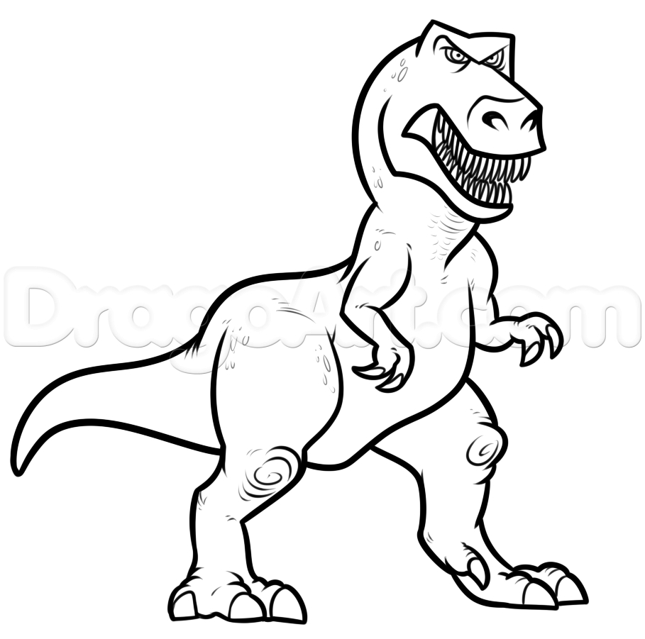 Dinosaur Cartoon Drawing