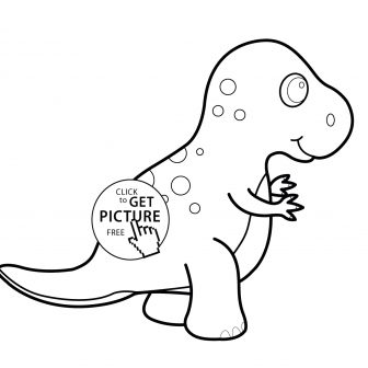 336x336 Dinosaur Cartoon Drawing Images Step