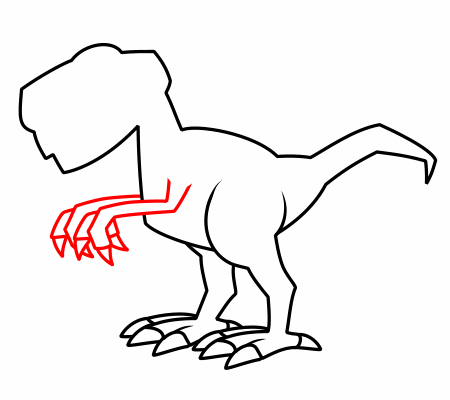 450x400 Drawing A Cartoon Dinosaur