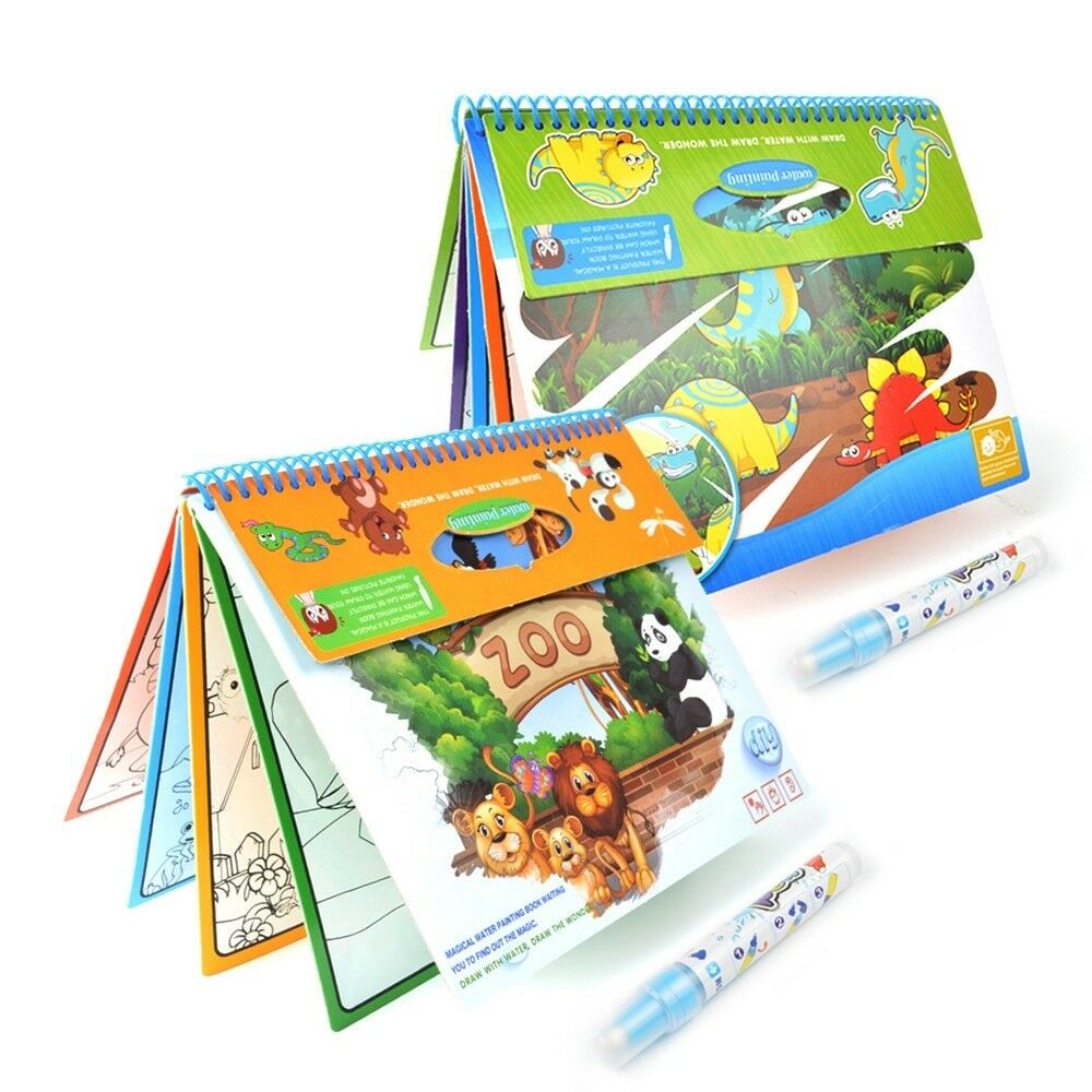 1000x1000 Magic Water Drawing Book Zoo Animal Dinosaurs Coloring Book Kids