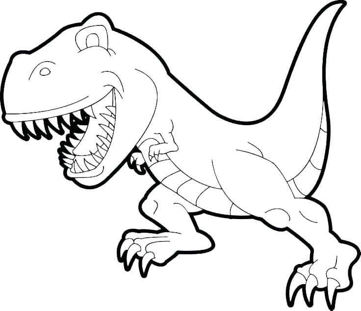 736x636 Dino Coloring Book Image