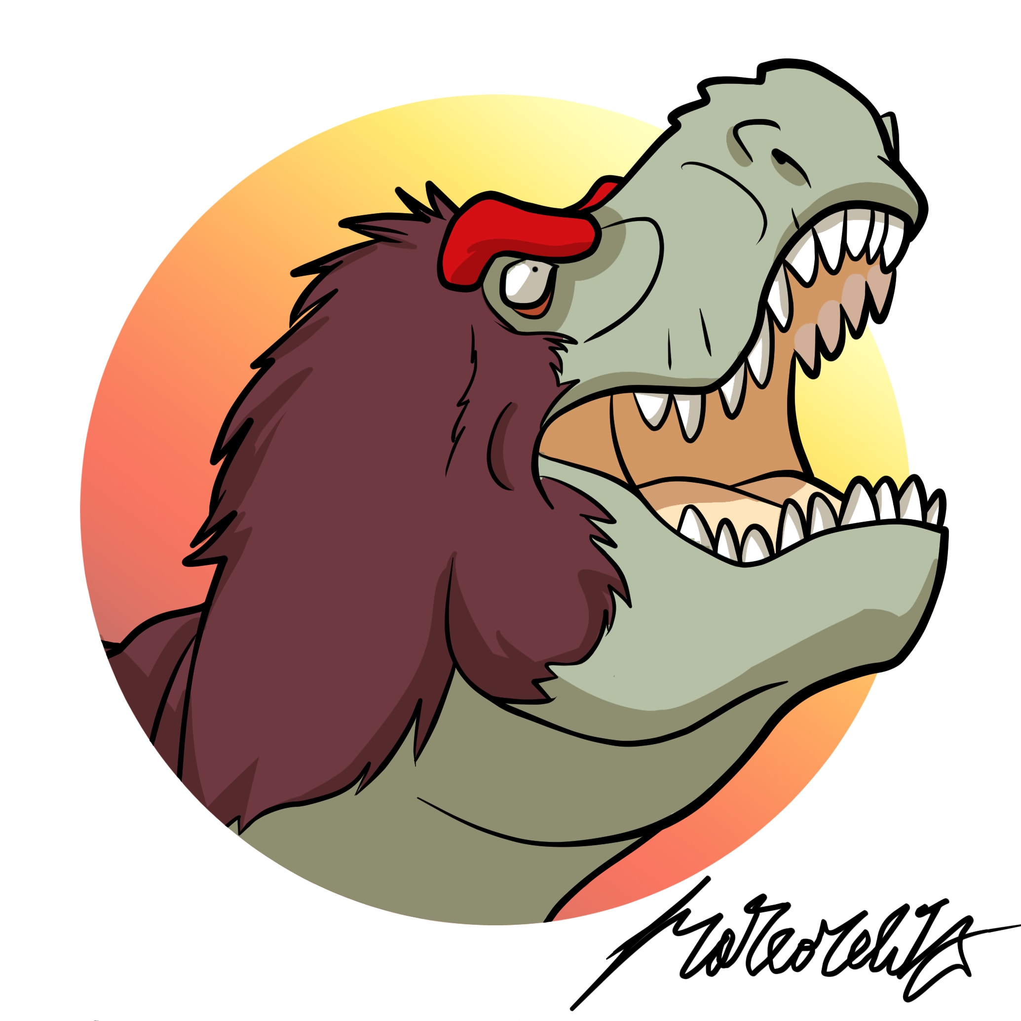 2069x2069 Draw Your Favourite Dinosaur In Cartoon Style